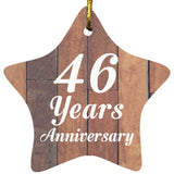46th Anniversary 46 Years Anniversary - Star Ornament E