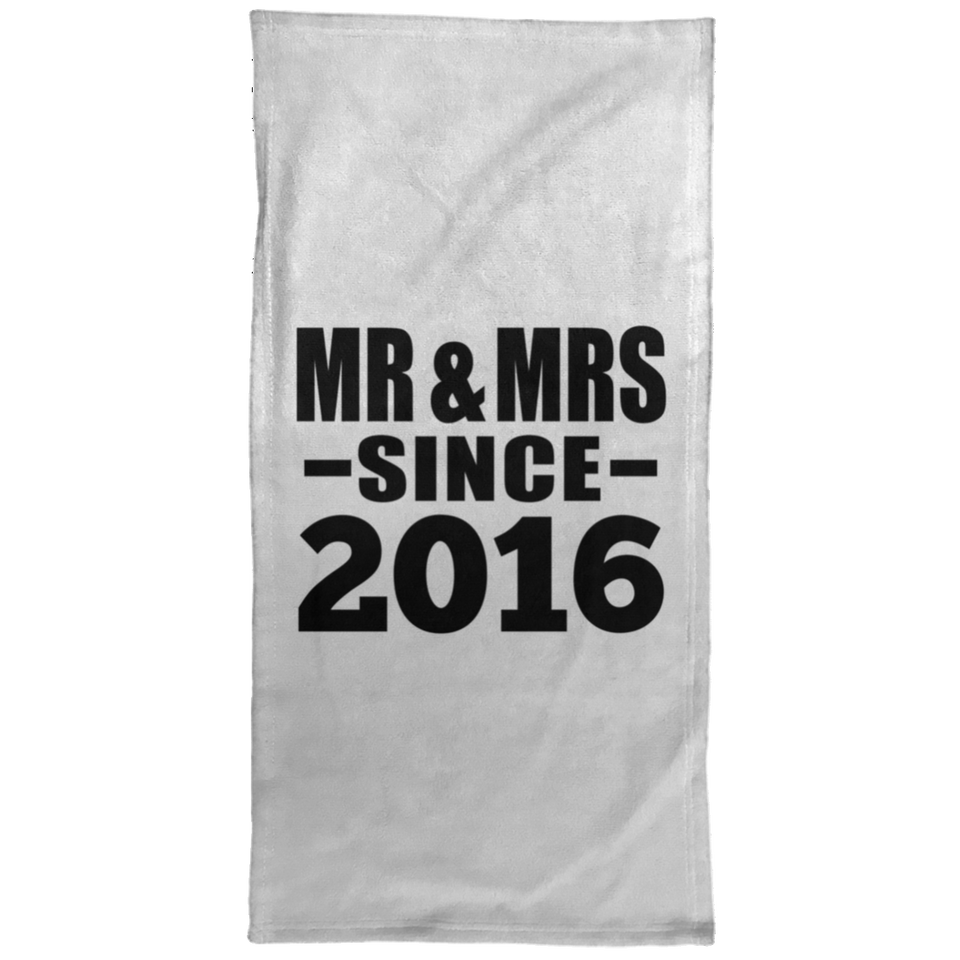8th Anniversary Mr & Mrs Since 2016 - Hand Towel