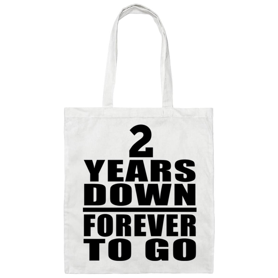 2nd Anniversary 2 Years Down Forever to Go - Tote Bag White