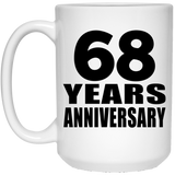 68th Anniversary 68 Years - 15 Oz Coffee Mug