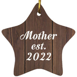 Mother Established Est. 2022 - Star Ornament D