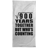 30th Anniversary Square Root of 900 Years Who's Counting - Hand Towel