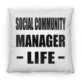 Social Community Manager Life - Throw Pillow