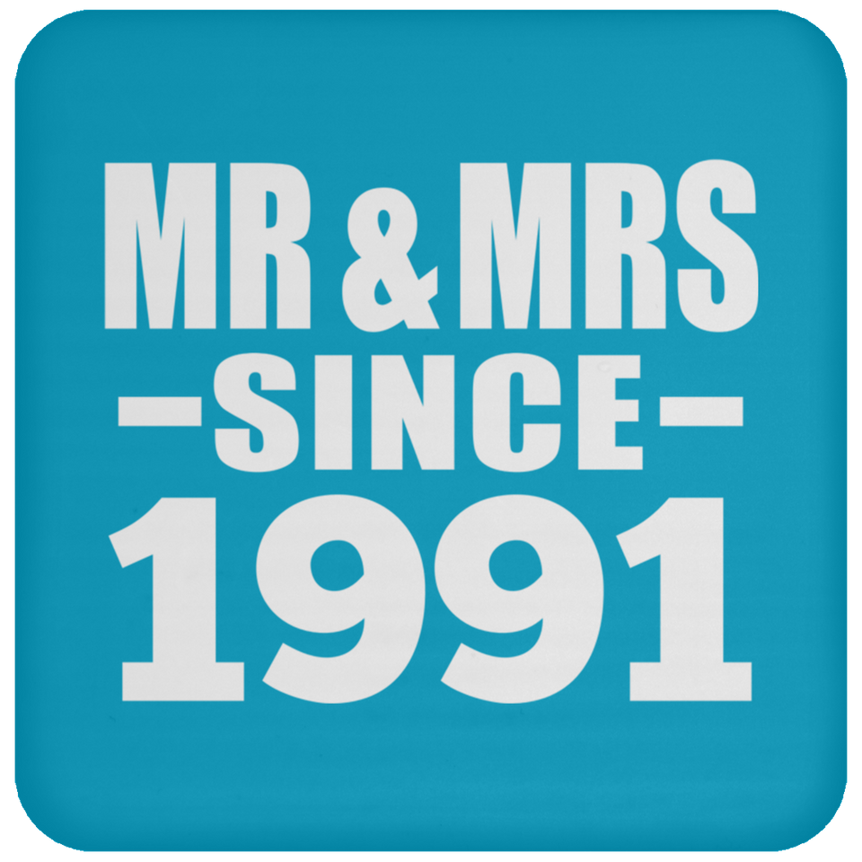 33rd Anniversary Mr & Mrs Since 1991 - Drink Coaster