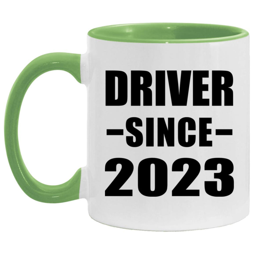 Driver Since 2023 - 11oz Accent Mug Green