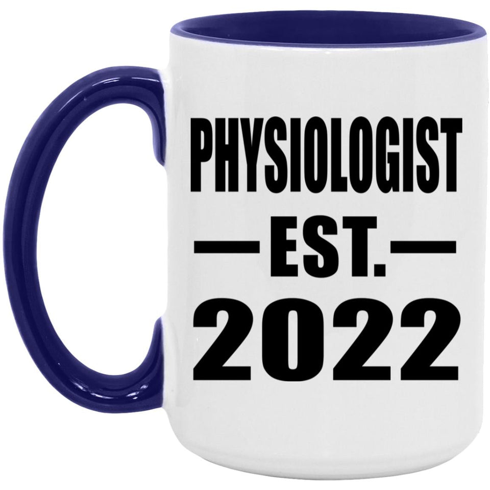 Physiologist Established EST. 2022 - 15oz Accent Mug Purple