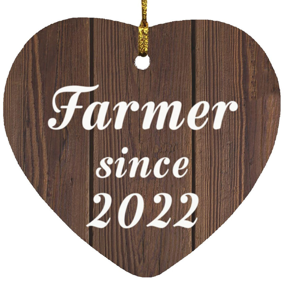 Farmer Since 2022 - Heart Ornament D