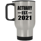 Actuary Established EST. 2021 - Silver Travel Mug
