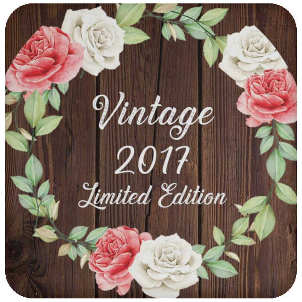 7th Birthday Vintage 2017 Limited Edition - Drink Coaster A