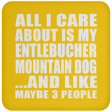 All I Care About Is My Entlebucher Mountain Dog - Drink Coaster
