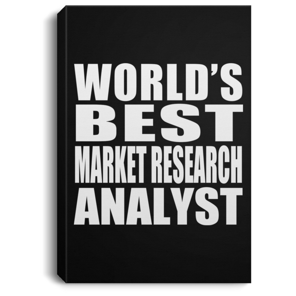 World's Best Market Research Analyst - Canvas Portrait