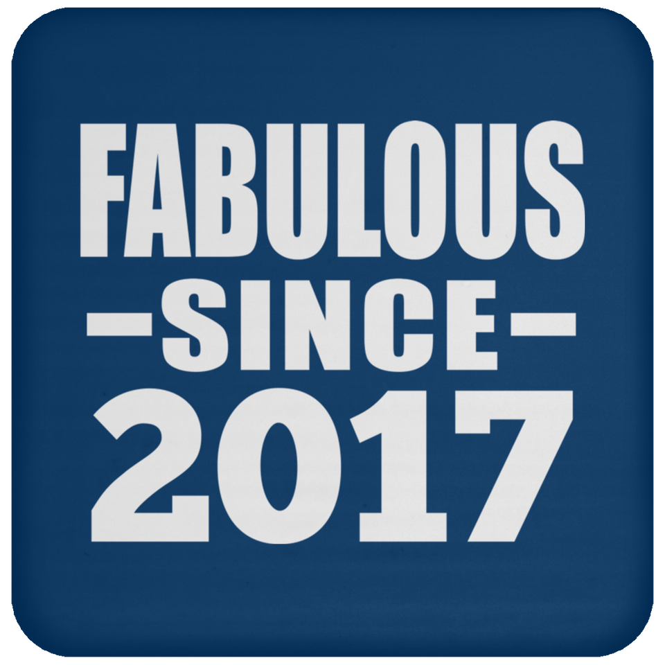 7th Birthday Fabulous Since 2017 - Drink Coaster