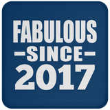 7th Birthday Fabulous Since 2017 - Drink Coaster