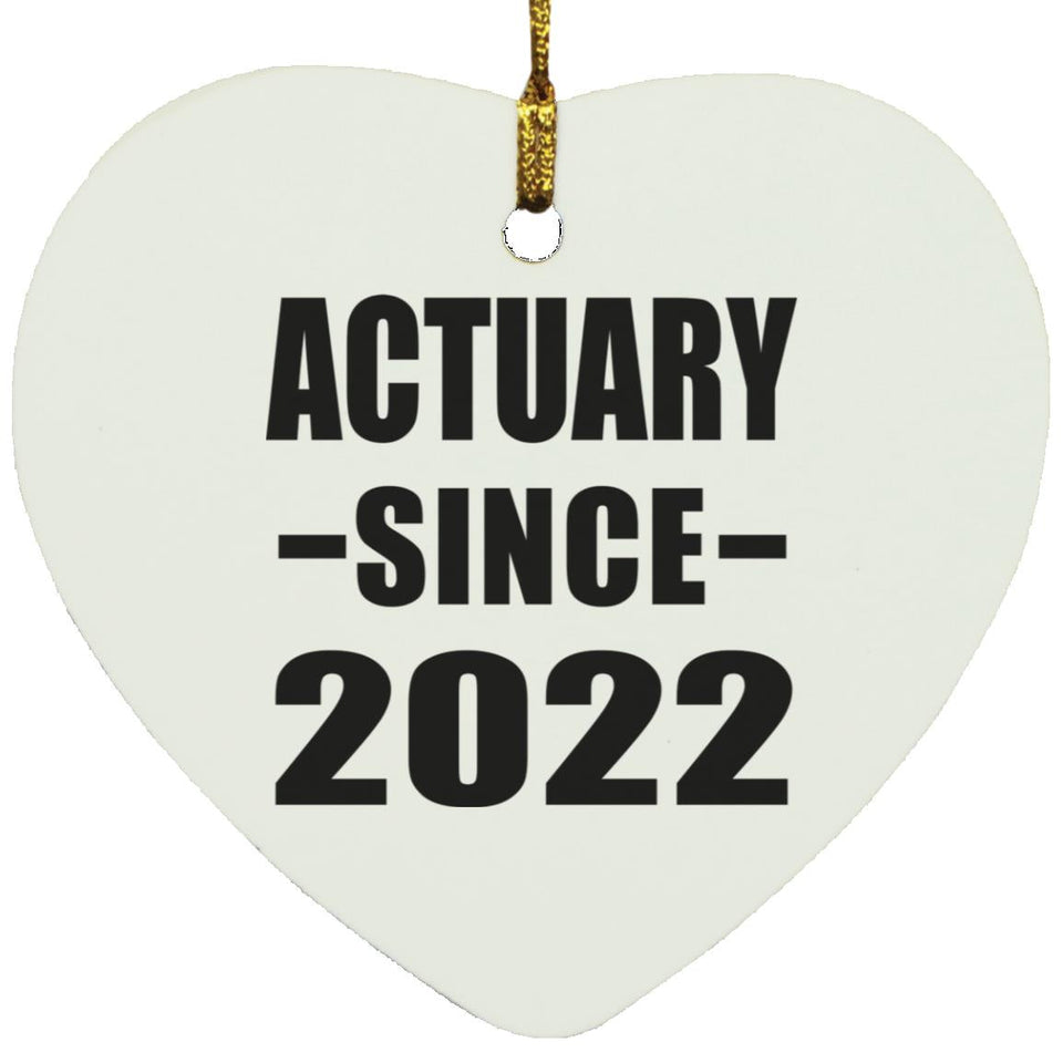 Actuary Since 2022 - Heart Ornament