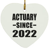 Actuary Since 2022 - Heart Ornament