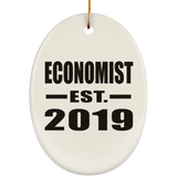 Economist Established EST. 2019 - Oval Ornament