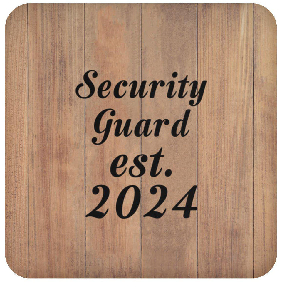Security Guard Established Est. 2024 - Drink Coaster C