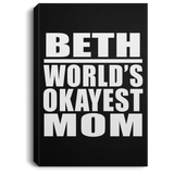 Beth World's Okayest Mom - Canvas Portrait