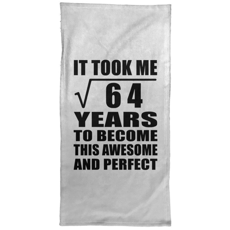 8th Birthday Took Square Root of 64 Years To Awesome - Hand Towel