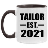 Tailor Established EST. 2021 - 11oz Accent Mug Black