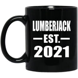 Lumberjack Established EST. 2021 - 11oz Coffee Mug Black