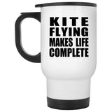 Kite Flying Makes Life Complete - Travel Mug White