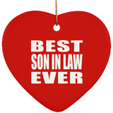 Best Son In Law Ever - Heart Ornament