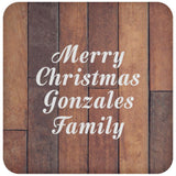 Merry Christmas Gonzales Family - Drink Coaster E