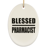 Blessed Pharmacist - Oval Ornament