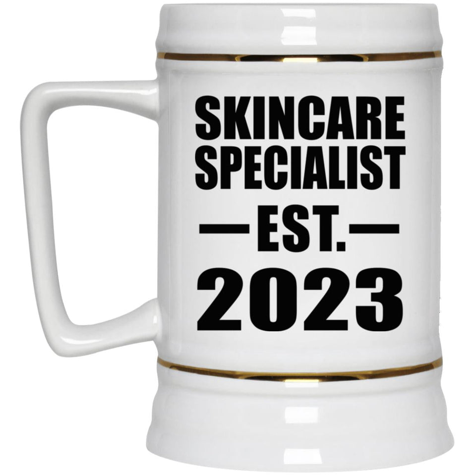 Skincare Specialist Established EST. 2023 - Beer Stein