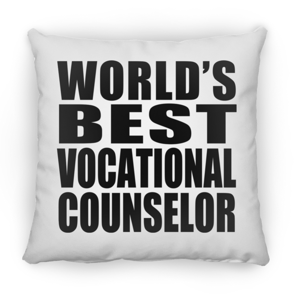 World's Best Vocational Counselor - Throw Pillow