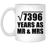 86th Anniversary Square Root of 7396 Years As Mr & Mrs - 11oz Coffee Mug