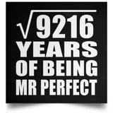 96th Anniversary Square Root of 9216 Years of Mr Perfect - Poster Square