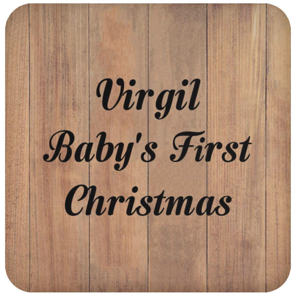 Virgil Baby's First Christmas - Drink Coaster C