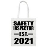 Safety Inspector Established EST. 2021 - Tote Bag White