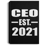 CEO Established EST. 2021 - Canvas Portrait