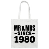 44th Anniversary Mr & Mrs Since 1980 - Tote Bag White