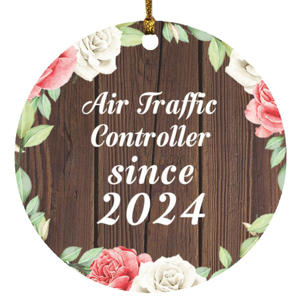 Air Traffic Controller Since 2024 - Circle Ornament A