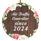 Air Traffic Controller Since 2024 - Circle Ornament A