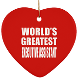 World's Greatest Executive Assistant - Heart Ornament