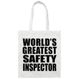 World's Greatest Safety Inspector - Tote Bag White