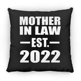 Mother In Law Established EST. 2022 - Throw Pillow Black