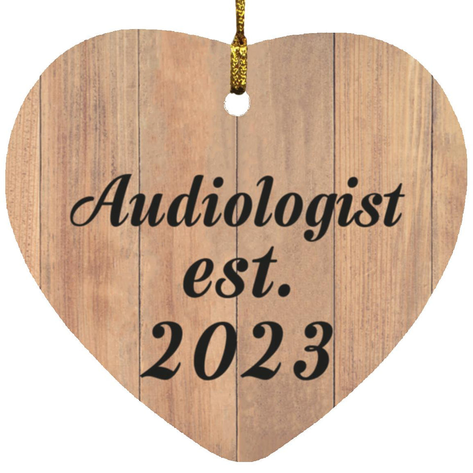 Audiologist Established Est. 2023 - Heart Ornament C