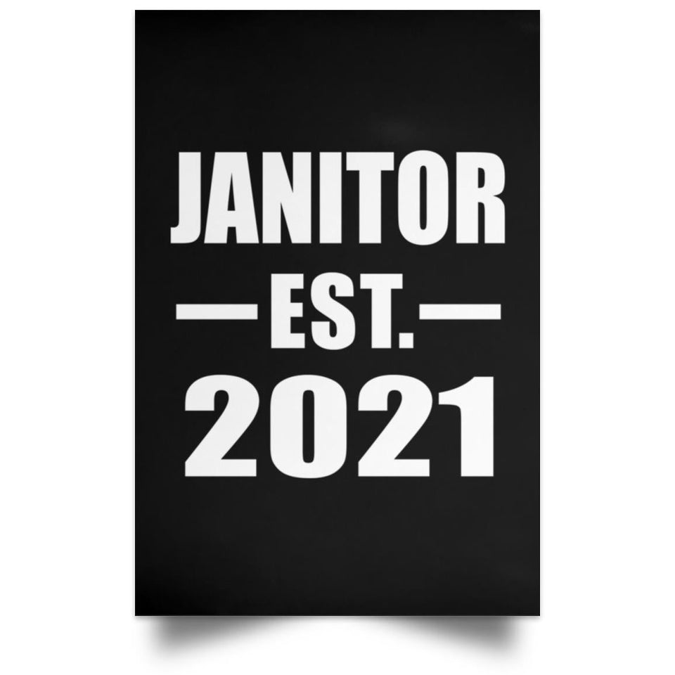 Janitor Established EST. 2021 - Poster Portrait