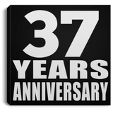 37th Anniversary 37 Years Anniversary - Canvas Square