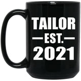 Tailor Established EST. 2021 - 15oz Coffee Mug Black