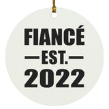Fiance Established EST. 2022 - Circle Ornament