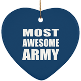 Most Awesome Army - Heart Ornament