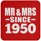 74th Anniversary Mr & Mrs Since 1950 - Drink Coaster