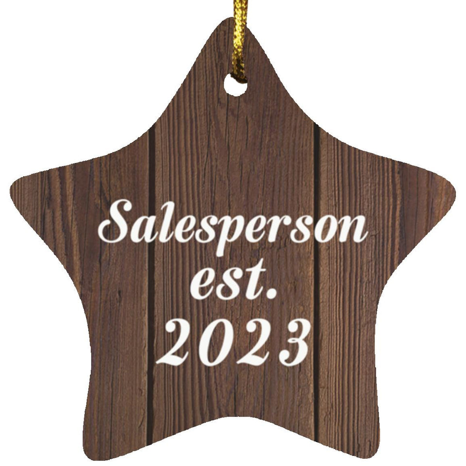 Salesperson Established Est. 2023 - Star Ornament D